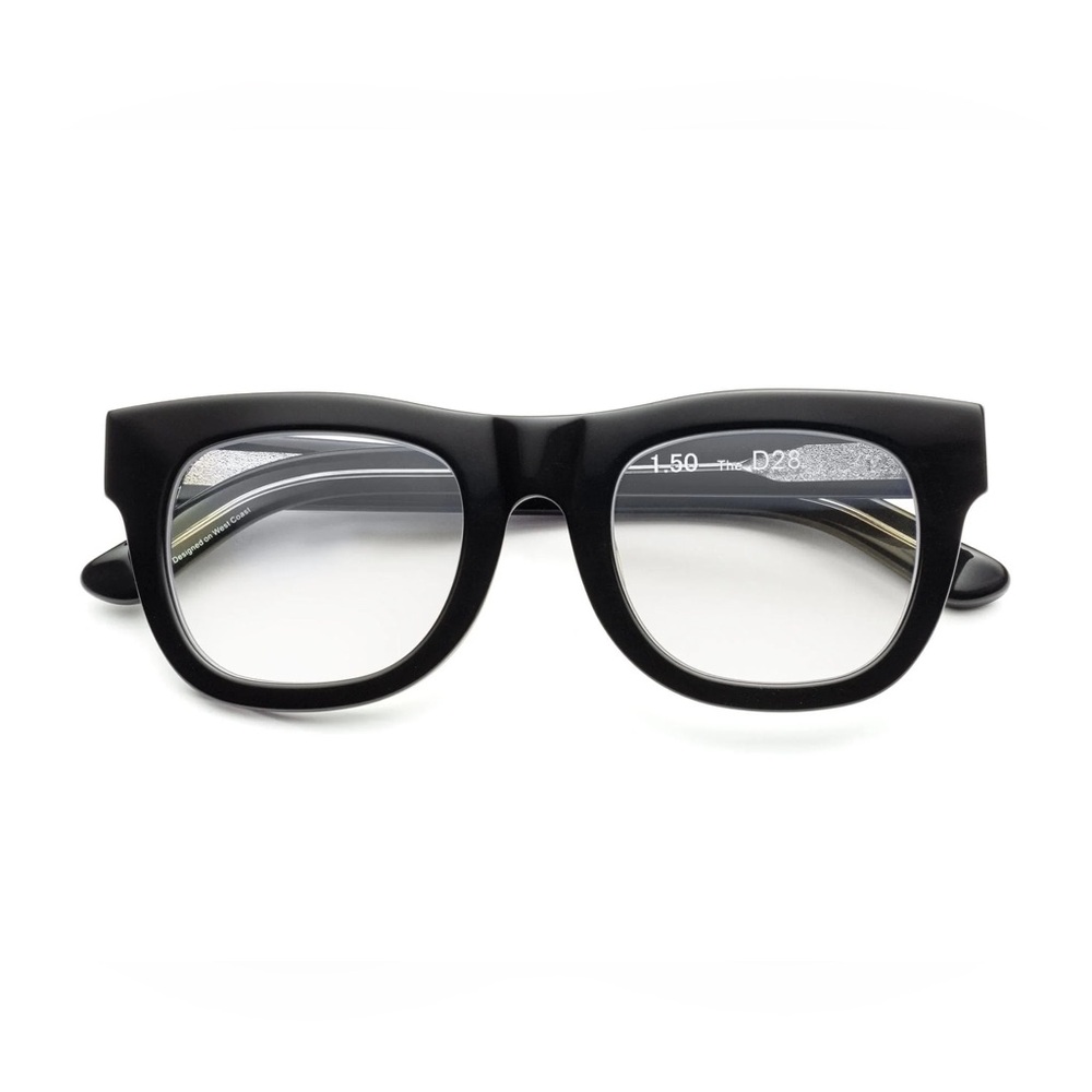 Caddis D28 Blue Light Glasses 0.0 power - 80-20 GLOSS BLACK AND VODKA